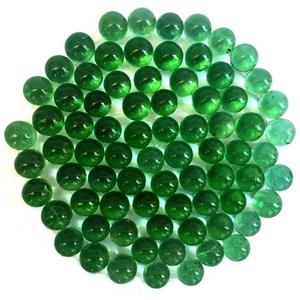 تیله شیشه ای گلدونه مدل سبز بسته 35 عددی Goldooneh Green Glassy Marbles 35pcs 