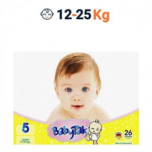 پوشک بیبی تک سایز 5 بسته 26 عددی Babytak Size 5 Diaper Pack of 26