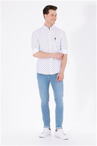 پیراهن آستین بلند مردانه یو اس پولو 50263160-VR013