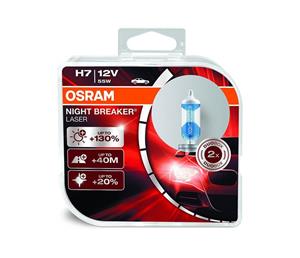 لامپ خودرو اسرام مدل Night Breaker Laser بسته دو عددی OSRAM 64210NBL-HCB NIGHT BREAKER LASER H7