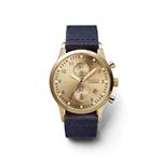 ساعت مچی عقربه ای مردانه / زنانه تریوا GOLD LANSEN CHRONO NAVY CANVAS CLASSIC