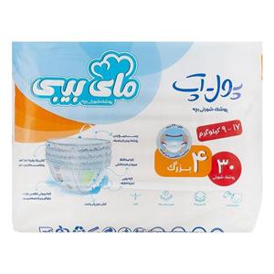 پوشک شورتی مای بیبی سایز 4 بسته 30 عددی 