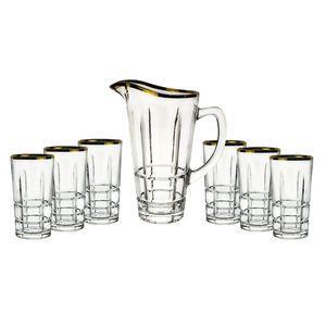 ست پارچ و لیوان 7 پارچه دلی سوگا مدل کریستال یخی کد 6500