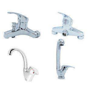 ست شیرآلات شیرآلات گلپایگان مدل ساحل مجموعه 4 عددی