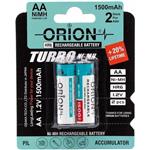 باتری قلمی قابل شارژ 1500mAh دوتایی مارک ORION