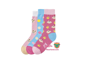 پک ۳ عددی جوراب FUN SOCKS آلمان جعبه خرگوشی بچگانه کد 0.135