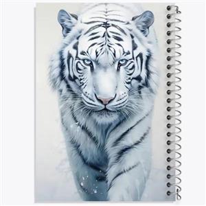 دفتر زبان 50 برگ خندالو مدل سه خط طرح ببر کد 8554