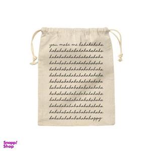 کیسه نان و سبزی ترمه طراحان ایده مدل نوشته ی انگلیسی تو مرا شاد می کنی کد cfp1320 - M