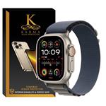 بند کارما مدل KA- Navy Blue Alpine مناسب برای اپل واچ apple Watch Ultra 2 49mm