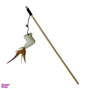اسباب بازی گربه و سگ مدل چوب بازی طرح جوجه پر دار کد 65