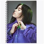 دفتر زبان 50 برگ خندالو مدل دو خط طرح بیلی آیلیش Billie Eilish کد 19135