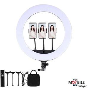 رینگ لایت اچ کیو مدل HQ-21N همراه با سه پایه