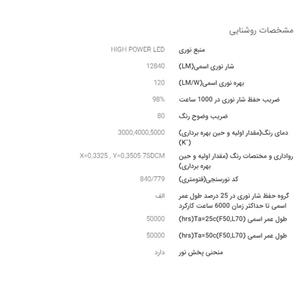 چراغ خیابانی LED شایان برق مدل اتریا 100 وات 