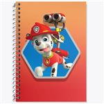 دفتر زبان 50 برگ خندالو مدل دو خط طرح مارشال سگ های نگهبان Paw Patrol کد 12588