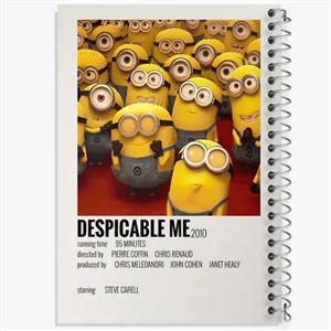 دفتر زبان 50 برگ خندالو مدل دو خط طرح مینیون Minions کد 2449