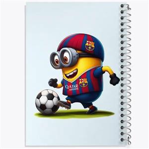 دفتر زبان 50 برگ خندالو مدل دو خط طرح مینیون Minions کد 2441