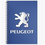 دفتر زبان 50 برگ خندالو مدل دو خط طرح پژو Peugeot کد 23654