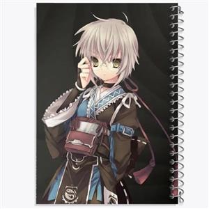 دفتر زبان 50 برگ خندالو مدل دو خط طرح یوکی انیمه ناپدید شدن هارومی سوزومیا The Disappearance of Haruhi Suzumiya کد 23113