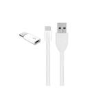 کابل تبدیل USB به microUSB / USB-C  تکنو مدل B3  طول 1 متر