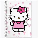 دفتر زبان 50 برگ خندالو مدل دو خط طرح هلو کیتی Hello Kitty کد 2488