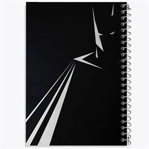 دفتر زبان 50 برگ خندالو مدل دو خط طرح بتمن Batman کد 24258