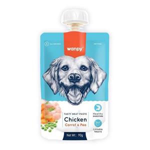پودینگ سگ ونپی مدل Chicken wet با طعم مرغ وزن 90 گرم
