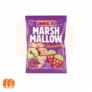 مارشمالو سویتو Sweeto Marshmallow Strawberry با طرح توت فرنگی 140 گرم