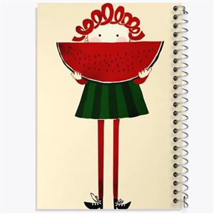 دفتر زبان 50 برگ خندالو مدل دو خط طرح شب یلدا کد 20384