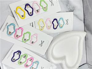 گیره مو زنانه مدل تق تقی ابری کد kh50