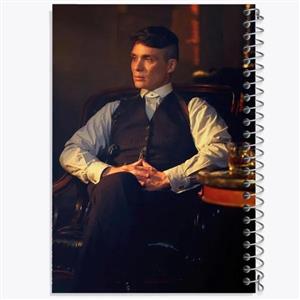 دفتر زبان 50 برگ خندالو مدل دو خط طرح سریال پیکی بلایندرز Peaky Blinders کد 3206