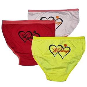 شورت زنانه مدل دوقلبی اورانوس کد 2099 مجموعه 3 عددی