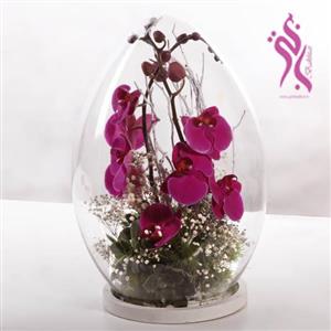 گلدون شیشه ای ارکیده bakhtar-1271 