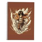 دفتر زبان 50 برگ مدوپد مدل دوخط طرح Attack on Titan کد DF10437