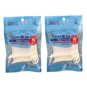 نخ دندان اسپارکل مدل کمانی مجموعه 2 عددی