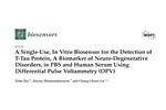 ترجمه فارسی مقاله ... A Single-Use, In Vitro Biosensor for the Detection of T-Tau Protein