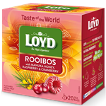 دمنوش گیاهی لوید رویبوس با طعم عسل و تمشک و زغال اخته 20 عددی Loyd Rooibos Tea
