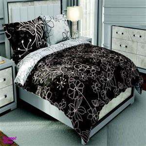 سرویس روتختی طرح ساتین پنبه کد196 یک نفره چهار تکه