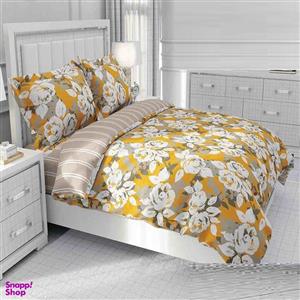 سرویس روتختی طرح ساتین پنبه پلاس کد 97 دو نفره شش تکه