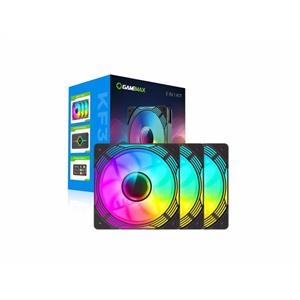 فن خنک کننده کیس کامپیوتر گیم مکس مدل KF300 White 3-in-1