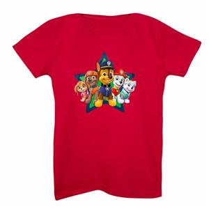 تی شرت بچگانه مدل سگ نگهبان کد 3 رنگ قرمز 