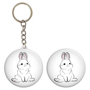 پیکسل گالری باجو طرح حیوان خرگوش بامزه کد rabbit 39 به همراه جاکلیدی