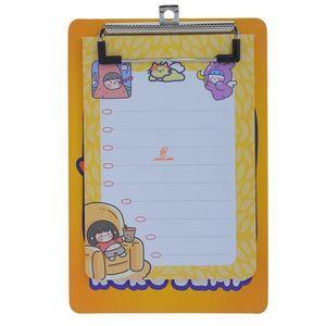 تخته شاسی مدل چک لیست طرح کارتونی سایز A5 به همراه کاغذ یادداشت