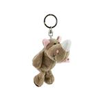 آویز عروسکی نیکی طرح کرگدن مدل Rhino Keyring