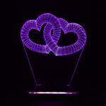 چراغ خواب سان لیزر طرح حلقه قلب مدل کلید دار