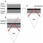 Sensitive molecular binding assay using a photonic crystal structure in total internal reflection