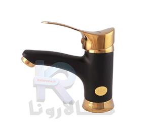 شیر‏ روشویی مدل ‎A1Z2‏ مشکی طلایی