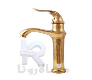 شیر‏ روشویی مدل ‎F6T6 طلایی