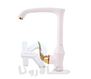 شیر‏ ظرفشویی مدل ‎F6T6 سفید طلایی