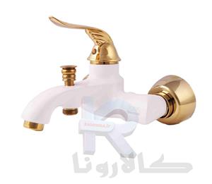 شیر‏ ‏دوش مدل ‎F6T6 سفید طلایی
