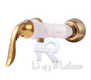 شیر‏ ‏توالت مدل ‎F6T6 سفید طلایی